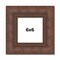 6x6 Wide Bamboo Picture Frame with UV-Resistant Acrylic & Acid Free Backing, Available in 4 Finishes - Brown, Black, Silver, and Natural